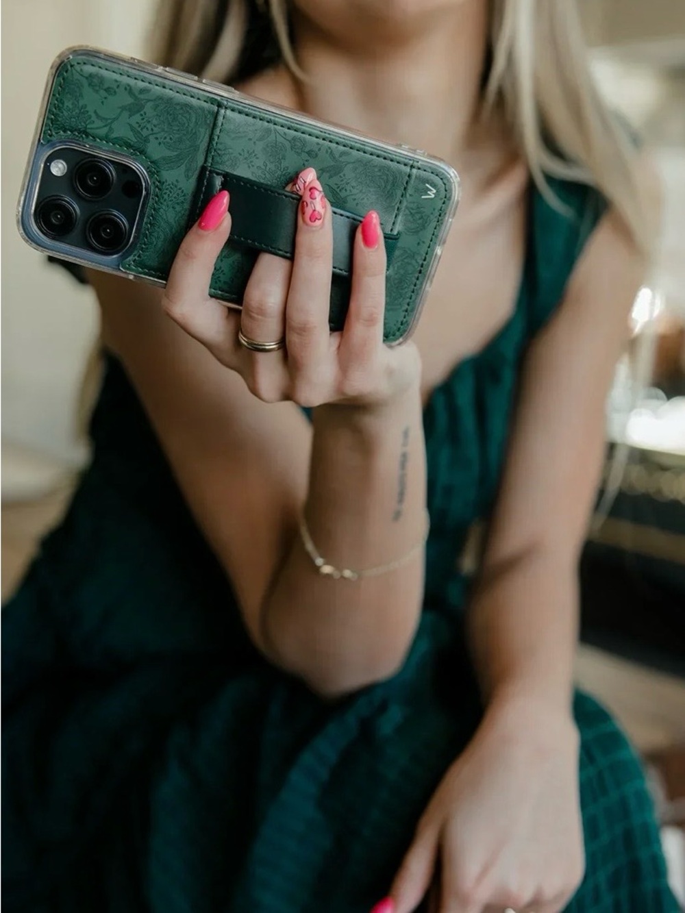 Walli Case “Secret Garden” By Brooklyn & Bailey iPhone 13 Pro Max Green NWT